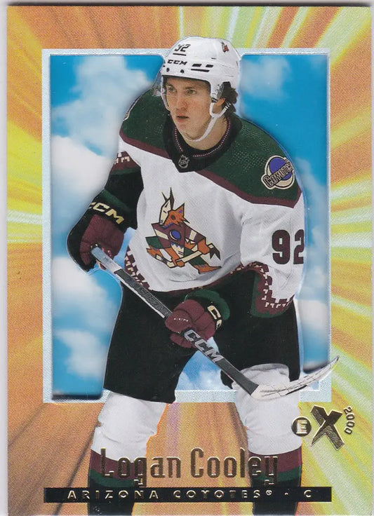 Logan Cooley RC Arizona hockey card from Upper Deck Skybox 2023-24 collection
