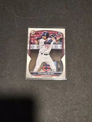 Baseball trading card of Edouard Julien from Bowman 1st Edition 2023