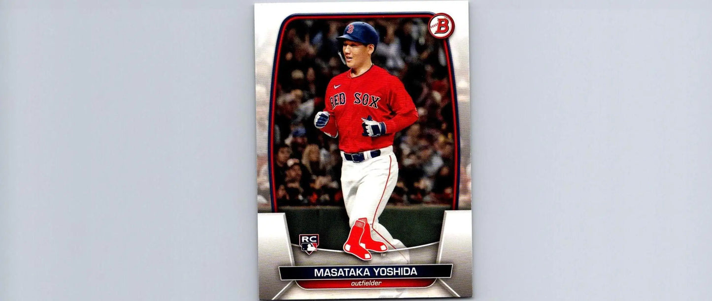 Masataka Yoshida baseball card from 2023 Bowman #58 trading cards collection