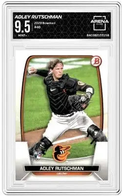 2023 Bowman Adley Rutschman baseball card in Bowman Adley Arena Club product