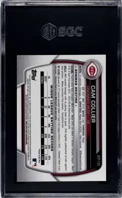 Cam Collier 2022 Bowman Draft Baseball Card graded SGC 9.5 in 2023 Bowman Cam collection