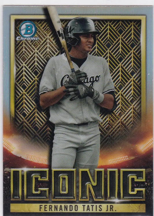 2023 Bowman Chrome Iconic Fernando Tatis Jr. Chicago White Sox baseball card