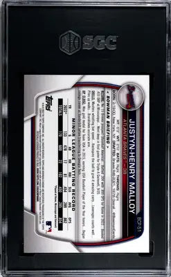Graded Bowman Justyn-Henry Malloy baseball trading card SGC 10 product image