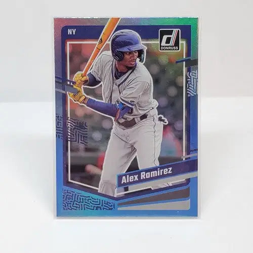 Alex Ramirez baseball card from 2023 Donruss Carolina Blue Foil Parallel collection