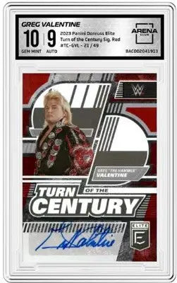 WWE Greg Valentine wrestling card from 2023 Donruss Elite WWE collection