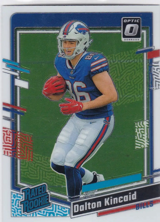 Dalton Kincaid Buffalo Bills 2023 Donruss Optic Rated Rookie #211 football card