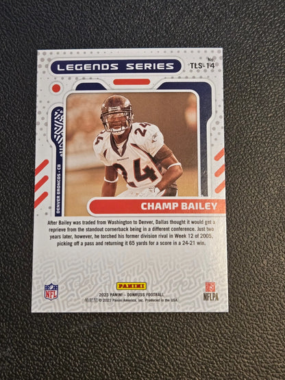 Champ Bailey football card from 2023 Donruss Legends Series product