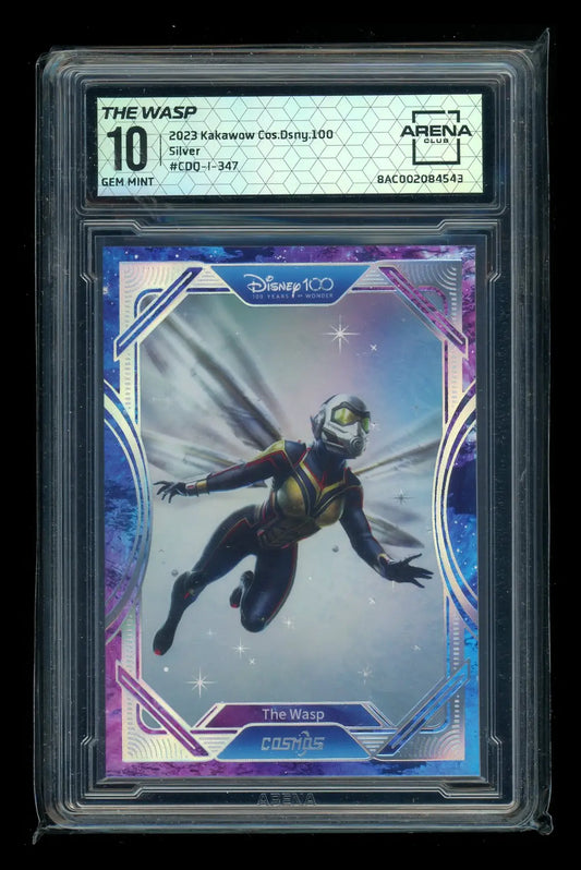 Graded The Wasp collectible trading card from Arena Club 2023 Kakawow Cos Dsgn