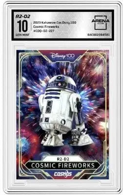 Graded R2-D2 trading card from Kakawow Cosmos Disney 2023 Cosmic Fireworks series