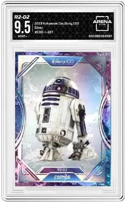 Graded R2-D2 Cosmos Disney 100 trading card from Kakawow Cosmos Disney collection