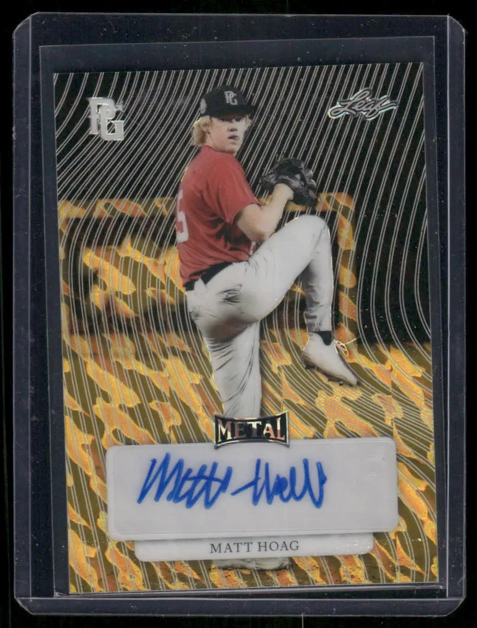 2023 Leaf Metal Perfect Game National Showcase Matt Hoag #MA-MH1 1/1 Autograph - Sports Memorabilia