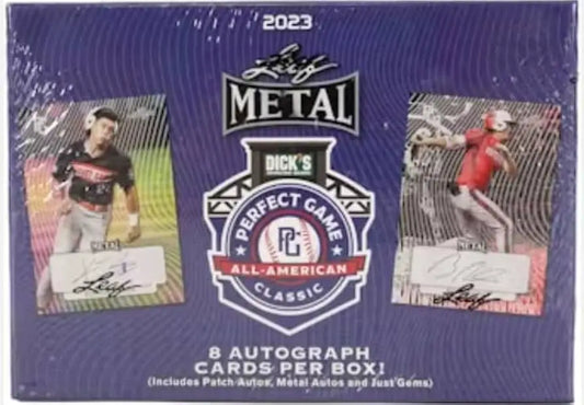 2023 Leaf Metal Baseball Card Box from Perfect Game All-American Classic Hobby Box