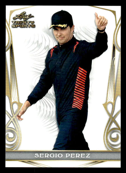 Sergio Perez trading card from 2023 Leaf Trinity Perez Base Sports collection