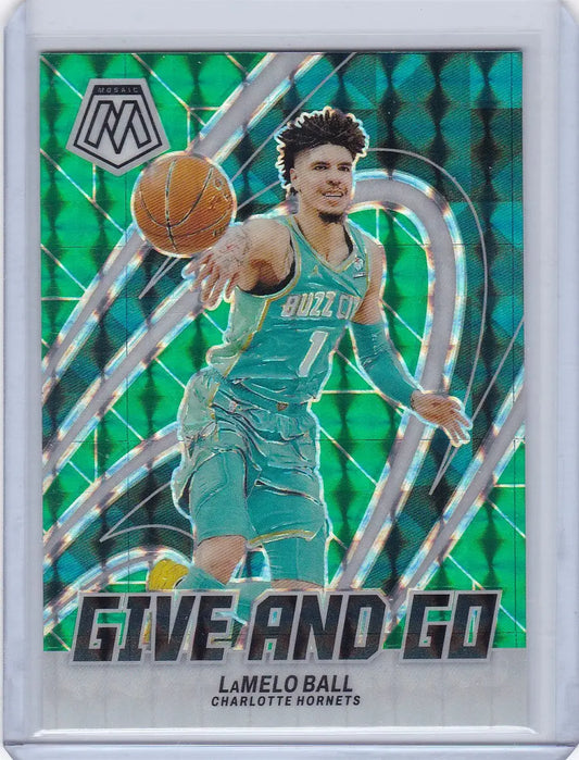 2023 MOSAIC #13 LAMELO BALL- CHARLOTTE HORNETS - Trading Card
