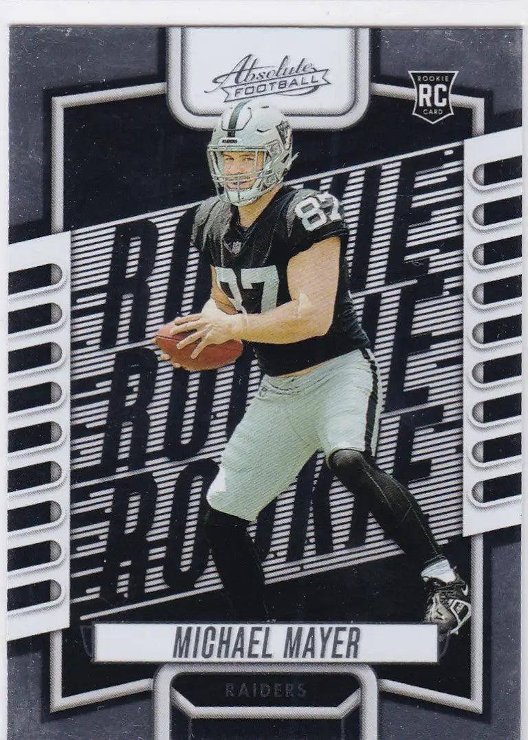 Michael Mayer RC Las Vegas Raiders card from 2023 Panini Absolute #116 collection