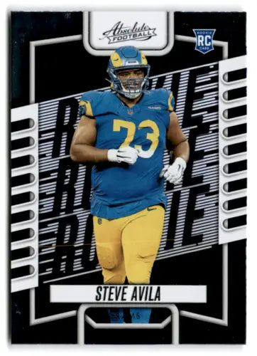 Steve Avila rookie football card from 2023 Panini Absolute with original gloss finish