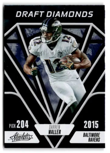 Darren Waller 2023 Panini Absolute Draft Diamonds football card with original gloss