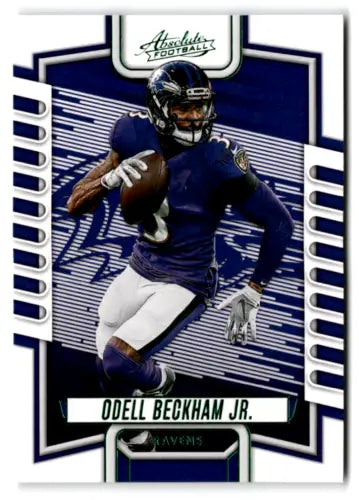 Odell Beckham Jr. football card from 2023 Panini Absolute Green NM-MT Ravens