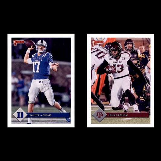 Two Panini Chronicles Draft Picks Donruss Retro football trading cards for collection