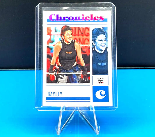 2023 Panini Chronicles WWE Bayley wrestling card Pink Parallel #196/349 SmackDown