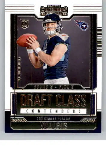 Will Levis football card from 2023 Panini Contenders Draft Class with original gloss