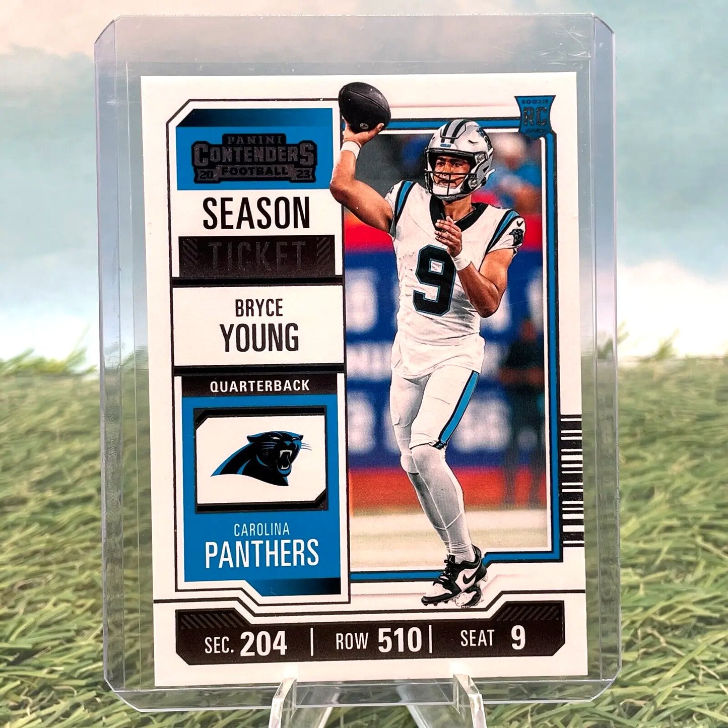 Bryce Young football card from 2023 Panini Contenders Season Ticket #15 RC