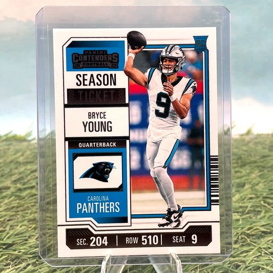 Bryce Young football card from 2023 Panini Contenders Season Ticket #15 RC