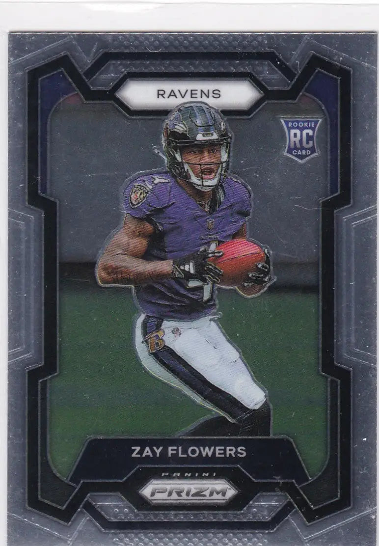 Zay Flowers Rated Rookie Card 2023 Panini Donruss RC Baltimore Ravens collectible