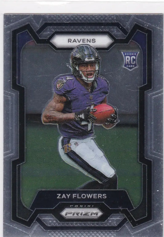 Zay Flowers Rated Rookie Card 2023 Panini Donruss RC Baltimore Ravens collectible
