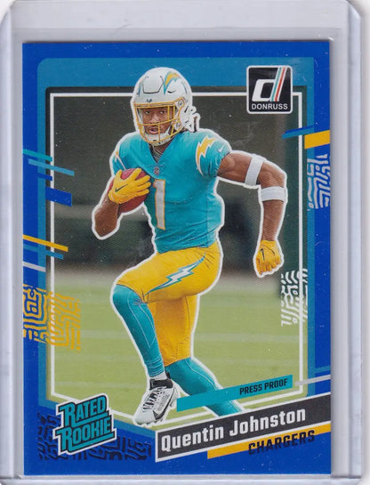 2023 Panini Donruss #353 Quentin Johnston - Los Angeles Chargers - Trading Card