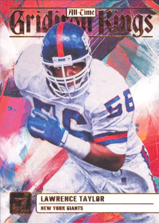 Lawrence Taylor football card from 2023 Panini Donruss All Time Gridiron Kings