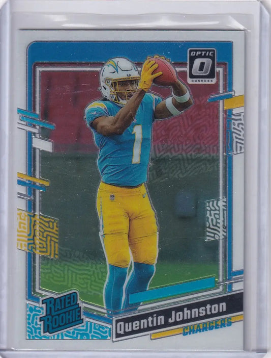 2023 Panini Donruss Optic #265 Quentin Johnston - Los Angeles Chargers - Trading Card