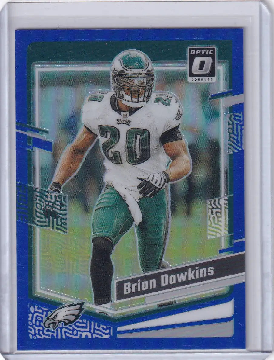 2023 Panini Donruss Optic Blue 73/199 #154 Brian Dawkins - Philadelphia Eagles - Trading Card