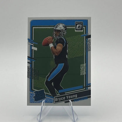 Bryce Young football card from 2023 Panini Donruss Optic Rated Rookie #213 Panthers