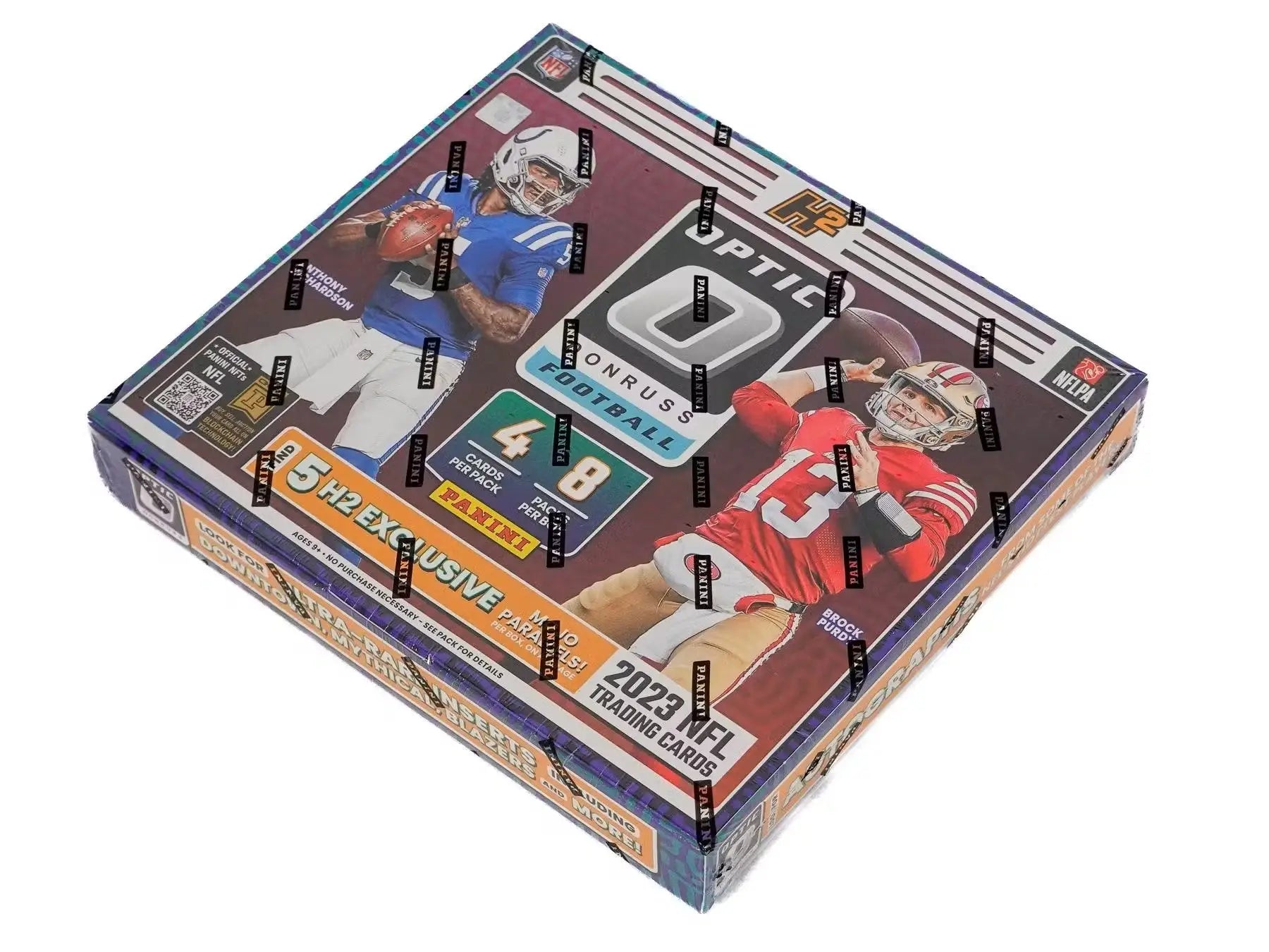 2023 Panini Donruss Optic Football H2 box with rated rookies red mojo cards