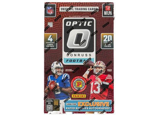 2023 Panini Donruss Optic Football International Hobby Box with Donruss Optic football cards