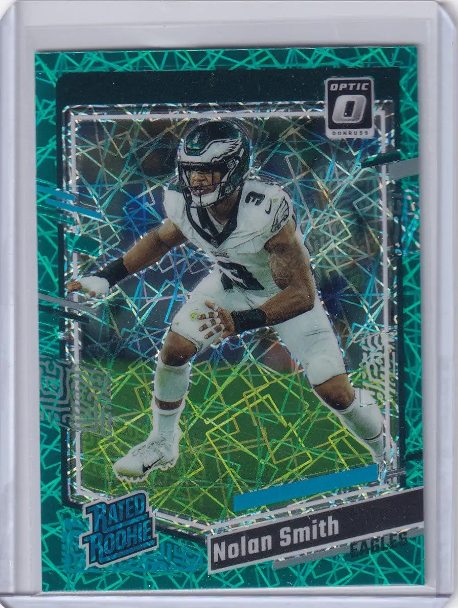 2023 Panini Donruss Optic Green Velocity #283 Nolan Smith - Philadelphia Eagles - Trading Card