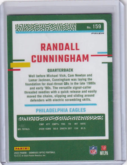 2023 Panini Donruss Optic Holo #159 Randall Cunningham - Philadelphia Eagles - Trading Card