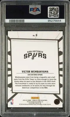 2023 Panini Donruss Optic My House Victor Wembanyama #6 Basketball PSA 10