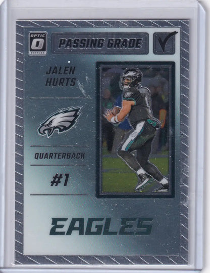 2023 Panini Donruss Optic Passing Grade #PG-JH Jalen Hurts - Philadelphia Eagles