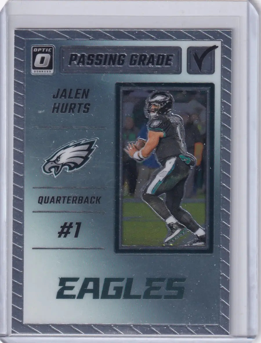 2023 Panini Donruss Optic Passing Grade #PGG-JH Jalen Hurts- Philadelphia Eagles - Trading Card