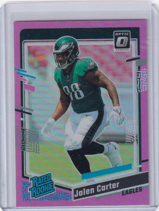 2023 Panini Donruss Optic Pink #281 Jalen Carter - Philadelphia Eagles
