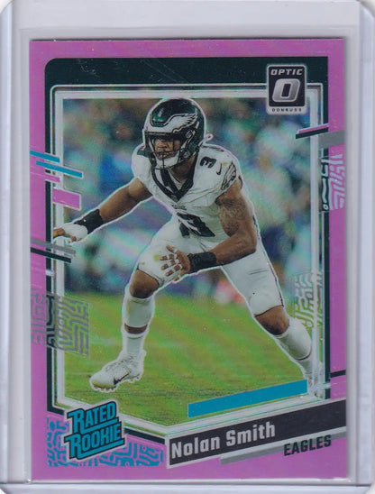 2023 Panini Donruss Optic Pink #283 Nolan Smith - Philadelphia Eagles - Trading Card