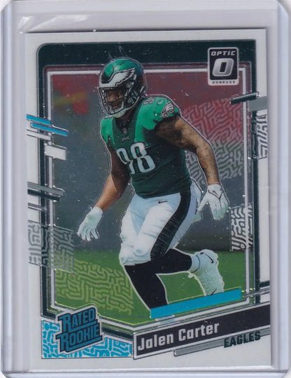 2023 Panini Donruss Optic Rated Rookie #281 Jalen Carter - Philadelphia Eagles