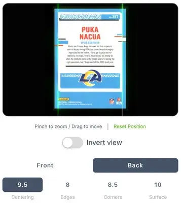 Back of Puka Nacua football card from 2023 Panini Donruss Rated Rookie series
