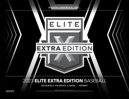 2023 Panini Elite Extra Edition Baseball Hobby Box with memorabilia cards inside