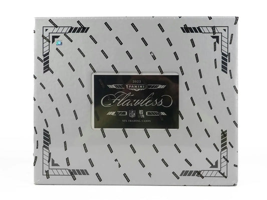 Sealed 2023 Panini Flawless Football Hobby Box with NFL Shield and Flawless Football’s gems
