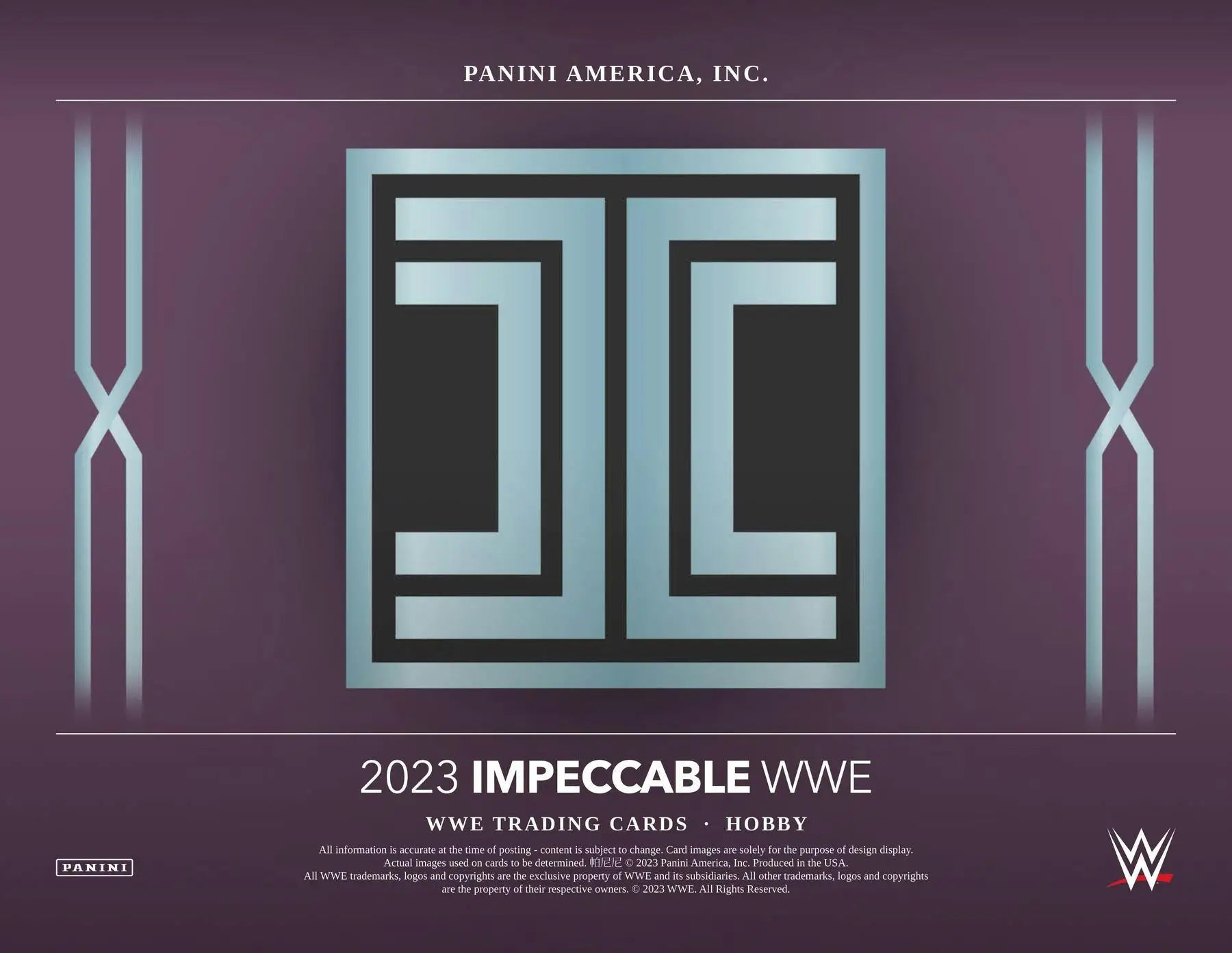 2023 Panini Impeccable WWE Wrestling Hobby Box with jumbo memorabilia trading cards