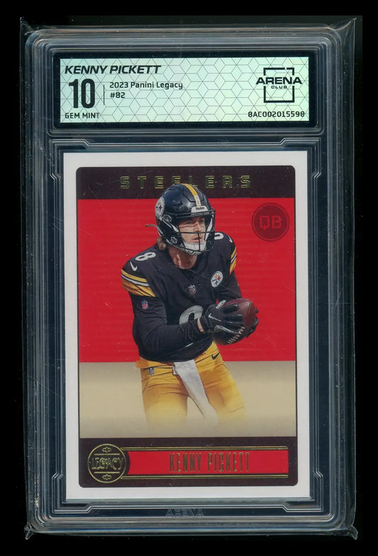 Graded Kenny Pickett football trading card from Panini Legacy Kenny collection at 2023 Panini Legacy