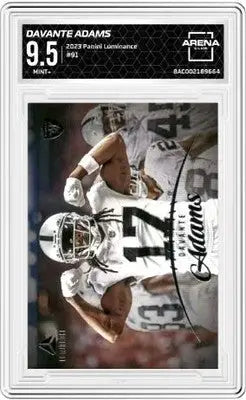 Luminance Davante Adams football card from 2023 Panini Luminance Davante Adams Arena Club